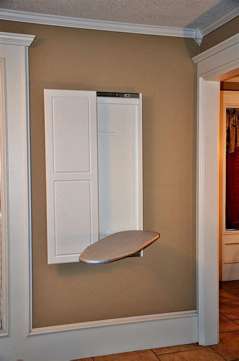 built in the wall ironing board with electrical box|wall mounted ironing board small.